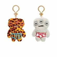 ZURU 钥匙扣 5 英寸（狂暴兔子-彩色漩涡），搞笑丑陋怪物柔软毛绒收藏玩具 - Rabid Rabbit-Multi-coloured swirl - 查看 7