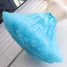 Nuevo vestido con enagua de tul corto para niñas, falda de enagua tipo tutú tipo magdalena Lolita de multicolor