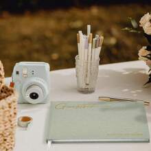 Beautiful Wedding Guest Book Your Wedding Reception - Simply Elegant Guestbook To Sign In And Add Photos - The Shower Guest Book The Special Day