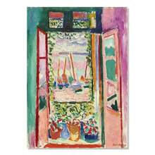 1 Stück Geschenk Matisse Poster und Drucke abstrakte Landschaft Wandkunst Vintage Leinwandmalerei Wandbilder für Wohnzimmer Heimdekoration optional mit Rahmen - mehrfarbig - Übersicht 17