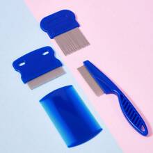 5 peças de pentes de dupla face para animais de estimação para limpeza de pulgas, carrapatos, caspa e remoção de manchas de lágrimas - Pente de dentes finos para cães e gatos - Pente de limpeza para manter os pelos dos animais de estimação saudáveis e brilhantes