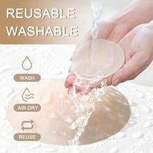 3 Pairs Cakes Nipple Covers No Show, Sticky Nipple Pasties For Women Silicone Reusable Adhesive Breast Petals