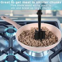 1pc Meat Chopper, Meat Shredder, Heat Resistant Suitable For Hamburger Meat Ground Beef Smasher - Multicolor - View 1
