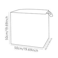 月亮和星星图案大容量衣物收纳袋储物盒，适用于毛毯和床上用品，可折叠，配有坚固的拉链，适合圣诞节、万圣节、感恩节礼物、复活节礼物 - 彩色 - 查看 2