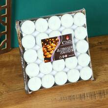 100 件/50 件圆形茶蜡烛/4 件心形/圆形/方形香薰蜡烛 - 无烟茶蜡烛适用于家居装饰、礼物、煮茶，适合婚礼/生日/求婚场景布置，以及其他各种节日