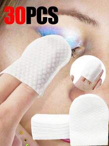 240片双面卸妆棉，加厚指尖卸妆棉，适用于面部和指甲 - 非常适合卸妆和指甲油 - 白色 - 查看 10