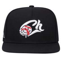 1 Piece Of Men's Baseball Embroidered Hip-Hop Hat, Sunshade, Breathable, Street Hip-Hop Style Adjustable Hat, A Must-Have For Street Outfits