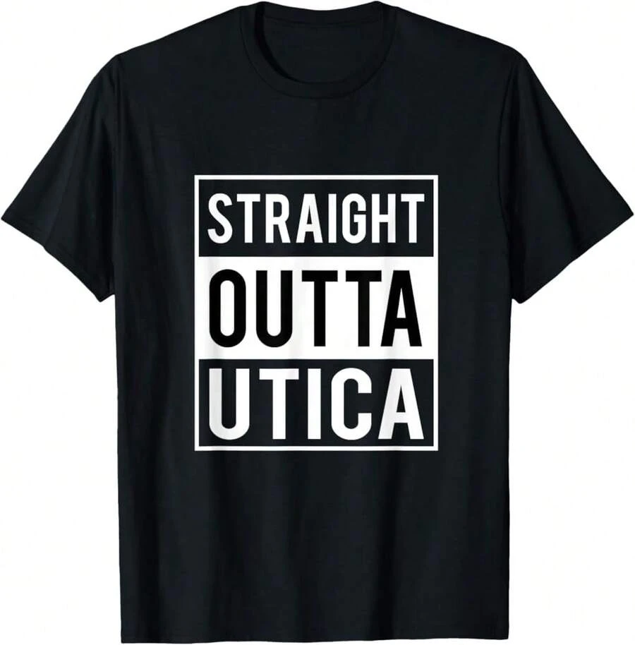 Straight Outta Utica Gift New York Tshirt T-Shirt&SP Birthday Gifts