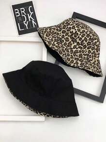 Sombrero de cubo reversible con estampado de cráneo de gato negro, unisex, adecuado para uso diario, disfraz de Halloween, vacaciones en pareja, protección solar
