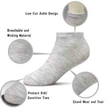 ELUTONG Kids Socks - 25 Pairs Toddler Ankle Socks Set, Low Cut For Boys & Girls (0-14 Years Old) - #5 Nhiều màu - Xem 2