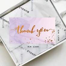50pcs Business Thank You Cards - Perfect For Gifts, Parties, Weddings And Any Occasion, Business Appreciation Notes For Online Retail, Small Business, Customer Pack Inserts - Multicolor - View 2