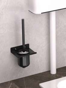 1 Pieza Soporte para pañuelos independiente con cepillo de baño y caja de almacenamiento de toallitas húmedas, Soporte para cepillo de baño, Soporte vertical para rollo de papel higiénico, Dispensador de papel higiénico sin taladro, Organizador de baño ahorra espacio, Estante moderno para papel higiénico