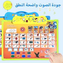 可擦笔颜色随机，阿拉伯语单词发音音频学习板（适合3-6岁儿童）拼图早教板背面涂鸦绘画，激发儿童探索能力和学习兴趣点读让父母与孩子更亲近，互动游戏提高孩子注意力生日返校礼物蒙特梭利可擦笔无需电池随机颜色和标记图案 - 彩色 - 查看 12