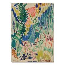 1 Stück Geschenk Matisse Poster und Drucke abstrakte Landschaft Wandkunst Vintage Leinwandmalerei Wandbilder für Wohnzimmer Heimdekoration optional mit Rahmen - mehrfarbig - Übersicht 22