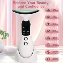 Electric Neck Face Beauty Massage Facial Lifting Device Device Machine Skin Care Tool 400mAh - White - View 7
