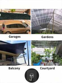 1 PIEZA Tela de sombra para exteriores, Tela de sombra para pérgola, patio y jardín trasero, Tela de sombra para exteriores, Protección solar, Material HDPE resistente al calor, Ojetes reforzados, Tela de sombra con cuerda de nailon