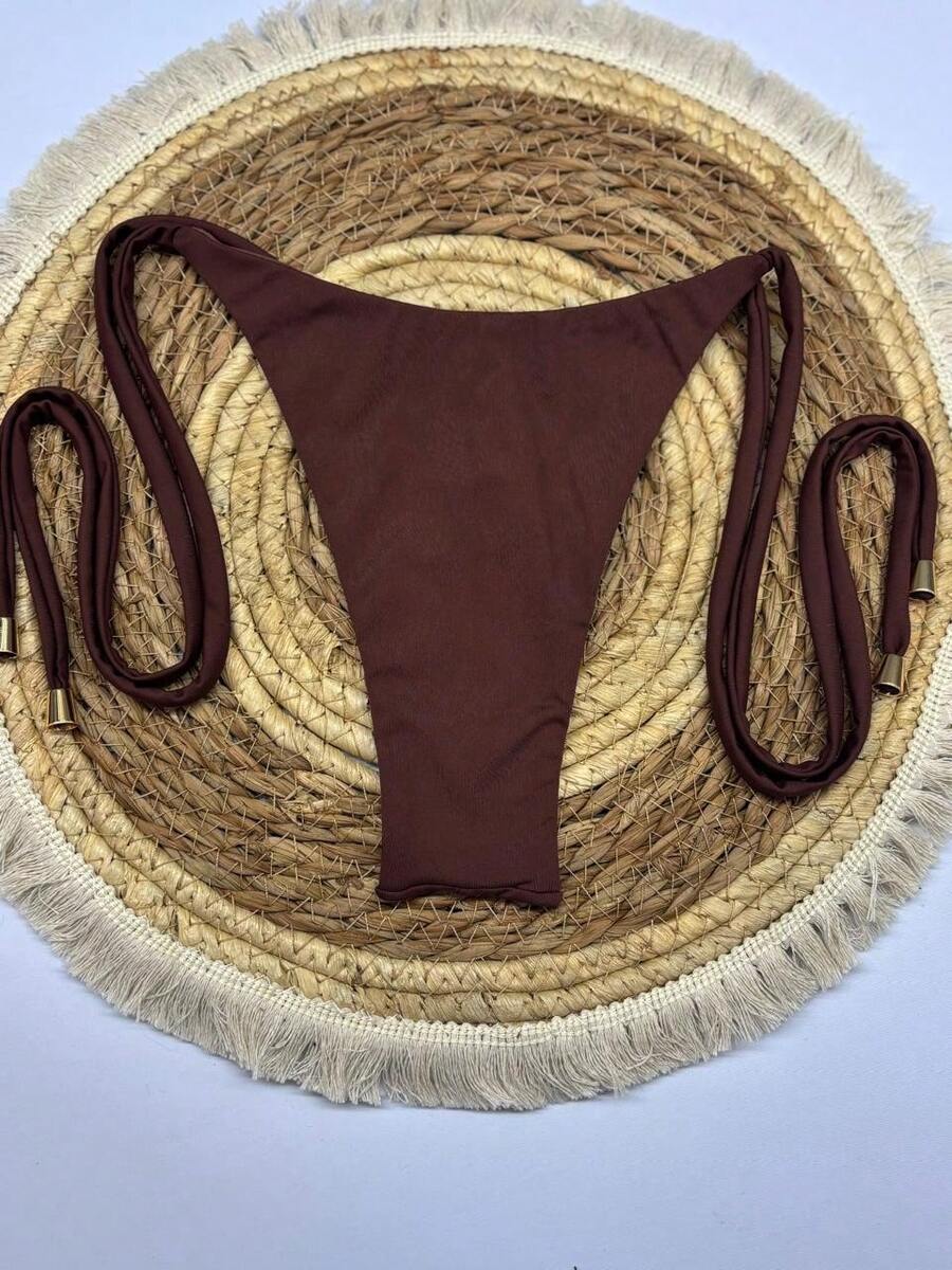 Double String Polyamide Bikini Tie-Up Panties | Mode de Mujer | SHEIN ...