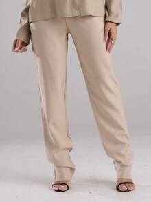 Sensory Fabric Pants With Button, Zipper And Pockets - Màu be - Xem 2