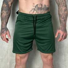 Kit 3 Men's UV Shorts Sport Dry Fit Running Run With Cell Phone Pocket - 彩色 - 查看 3