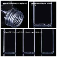 10pcs Transparent Juice Bottles, Suitable For Home Or Outdoor Camping Water Bottle For Outdoor For Sport