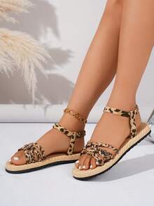 Leopard Print Bohemian Woven Beach Festival/Holiday/Party/Outdoor, Summer - Yellow - View 7