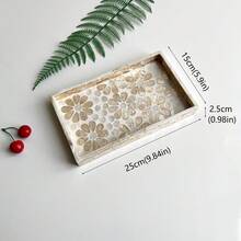 1 buah Baki Penyimpanan Berhias Motif Kerang Warna-warni, Panjang 9,84 Inci, Baki Mosaik Buatan Tangan untuk Camilan, Kacang-kacangan, Penyimpanan Dapur, Dekorasi Rumah - MultiWarna - View 17