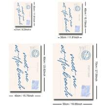 1pc Unframed Meet Me At The Beach Post Card Wall Art Poster Canvas Print Minimalist Summer Coastal Granddaughter Beachy Aesthetic Decor Painting For Apartment,Living Room,Bedroom,Modern Home Decoration