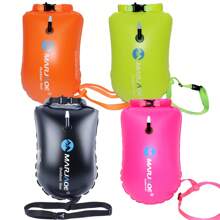 Bolsa Flutuante Impermeável para Armazenamento Externo, Alta Capacidade Fácil de Inflar, Separação Seca e Úmida em PVC Grosso, Boia de Natação, Essenciais de Praia, Acessórios de Praia, Flutuador de Piscina