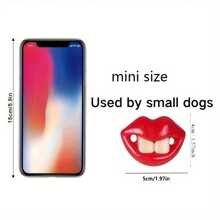 1 Durable Silicone Dog Chew Toy - Fun Soothing Item Design For Teeth Cleaning And Eliminating Boredom - Red Lipstick Shaped Chew Toy Suitable For Puppies And Dogs, Teeth Cleaning Toy | Humorous Pet Toy | Silicone Dog Toy, Suitable For Aggressive Chewing Dog Toy