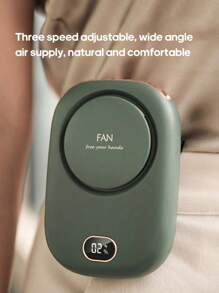 1 Stück, wiederaufladbare 2000mAh, tragbare Nackenlüfter für den Außenbereich, Sommer-Luftkühlung, Mini-Ventilator