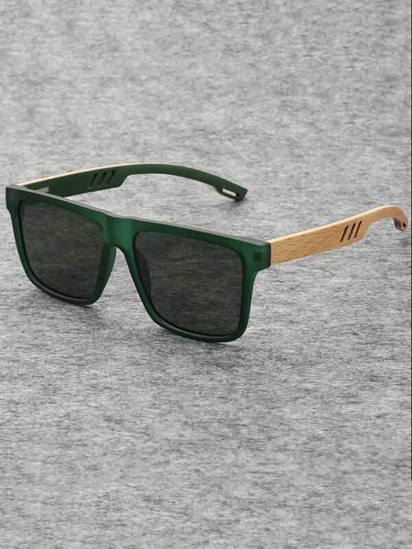 1PC Square Frame Meter Nail Conjoined Piece Water Silver Unisex Fashion Glasses