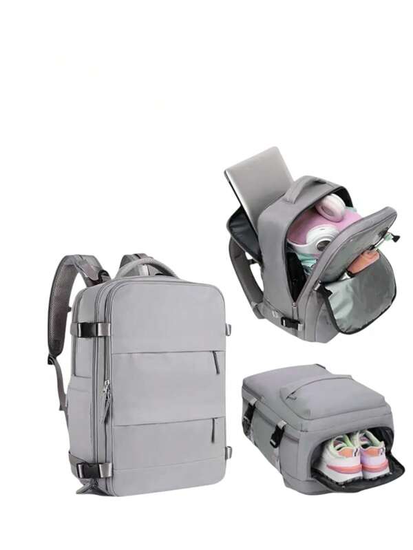 Mochila de Viaje para Cabina de Avion 45x30x20 para Vuelo Barato Equipaje de Mano y Espaciosa con Compartimento para Zapatos y Mochila Antirrobo Multifuncional para Viajes