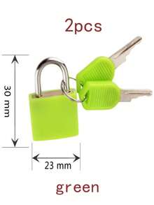 1/2/3/5/8/10Pcs Luggage Lock Padlock, Color Plastic Shell Lock Zinc Alloy Small Lock, Locker Lock Small Luggage Padlocks, Mini Colorful Locks With Keys For Suitcase And Luggage, For School Gym Classroom Matching Game Travel Backpack - Multicolor - View 27