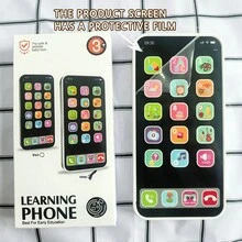1pc Kids Smart Phone Toy, Music Educational Learning Phone Model With Sound, Light & Stories, Children Christmas Halloween Gift
