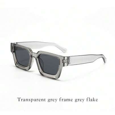 Classic Thick Square-Framed Men Driving,, High-End Feel, Full-Frame Street Style, Versatile