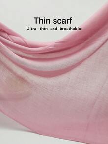 1 件女士灰褐色轻质流苏围巾，优雅简约薄披肩，柔软保暖防风围脖，适合日常外出、用餐、约会、所有季节