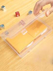 2pcs Butter Cheese Packaging Storage Box, Cheese Slice Storage Box, Transparent Cheese Container, Kitchen Accessories