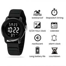 POMAR 2025 New Student Sports Fashion Simple Night Light Waterproof Alarm Clock Student Electronic Men's And Women's Watch