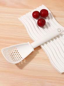 1pc Kitchen Multifunctional Rice Spoon, Food Strainer, Household Draining Ladle, Potato Masher And Presser Tool - Multicolor - View 14