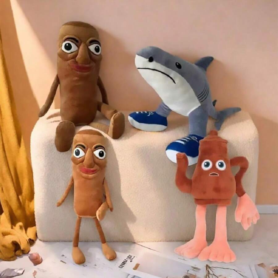 搞怪山海经毛绒公仔玩偶，适合恶作剧朋友和陪孩子玩耍 - 彩色 - 查看 1