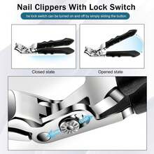 Clipmaster Pro Nail Clippers For Seniors, Clip Master Pro Toenail Clippers, Long Handled Ergonomic Curved Toenail Clippers For Seniors, Wide Jaw Thick Toenail Clipper Men Women, 1 PCS - 2個 - 查看 2