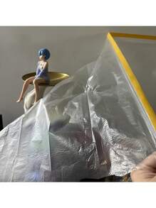 Schweres, wasserfestes und staubdichtes Kunststoffklebeband - klar, mit Klebestreifen als Kratzschutz für Möbel und Böden, geeignet für Heimdekoration, Umzüge und allgemeinen Schutz. Malerschutzfolie, selbstklebendes Plastik-Tropfband für Möbel und Wände, leicht zu entfernen, staubdicht, ideal für Malerarbeiten