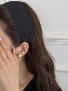 Diadema ancha de colores caramelo a la moda que hace que el rostro se vea talla grande pequeño, aro para el cabello como accesorio para el cabello de mujer