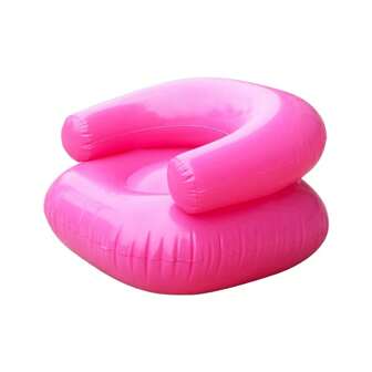 PVC Transparent Inflatable Sofa, Portable Outdoor Inflatable Camping Chair