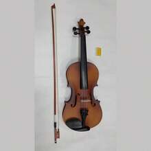 Violín Latin Keyboard Acústico 4/4, 3/4, 1/2, 1/4, Con Arco de Palo de Rosa, Estuche Resistente, Brea - Ideal para Principiantes y Estudiantes, Excelente Sonido y Durabilidad. - Color caoba - Ver 1