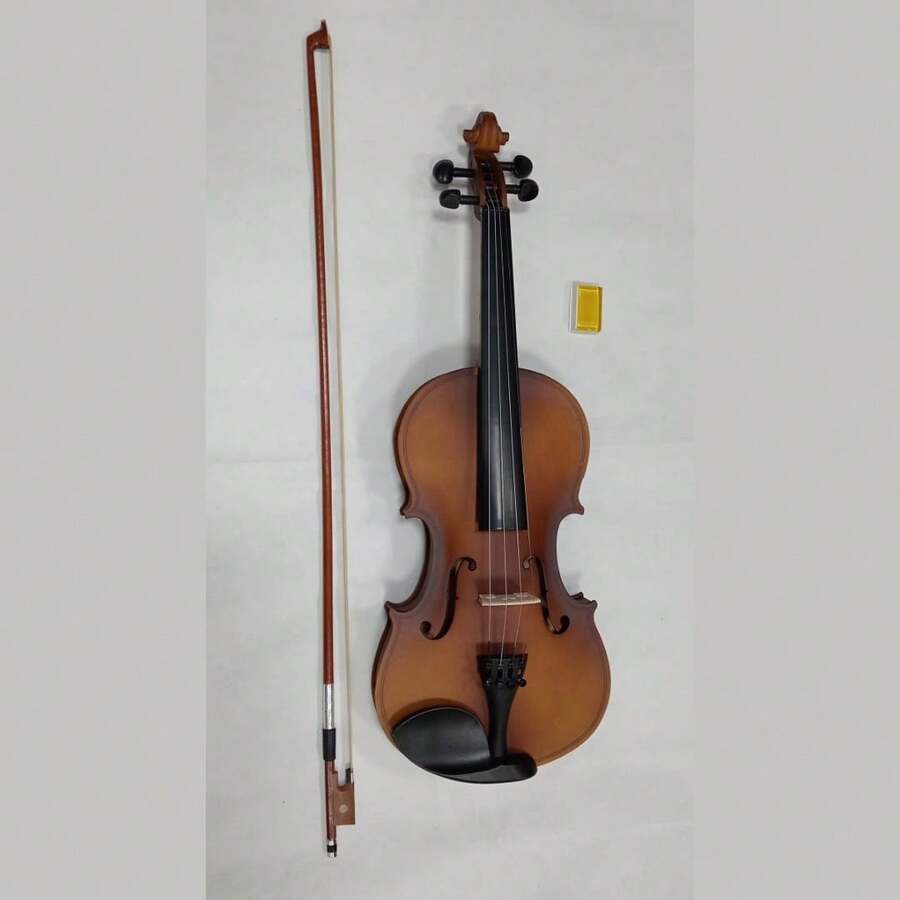Violín Latin Keyboard Acústico 4/4, 3/4, 1/2, 1/4, Con Arco de Palo de Rosa, Estuche Resistente, Brea - Ideal para Principiantes y Estudiantes, Excelente Sonido y Durabilidad. - Color caoba - Ver 1