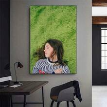 1 件魅力歌手 Clairo 海报画廊印刷帆布画家居装饰墙贴客厅帆布画房间墙壁装饰可选框架 - 彩色 - 查看 25