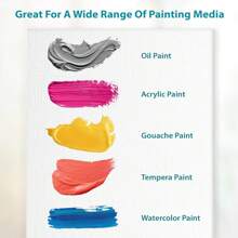 6 pezzi, Pannelli di tela bianca - 4x6 pollici, 4x4 pollici, tavolette di qualità artistica per dipingere con acrilico, gouache, tempera - Forniture artistiche per adulti, professionisti - Ideali per Ringraziamento, Natale, San Valentino, Ritorno a Scuola, Forniture scolastiche