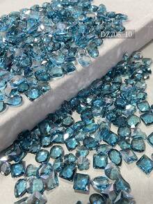 20pcs K9 Nail Rhinestones, Assorted Asymmetrical Shape Shiny Decorative Nail Gems, Ice Candy Asymmetrical Shaped Transparent Bottom Nail Art Studs Nails Nail Supplies - Multicolor - View 25