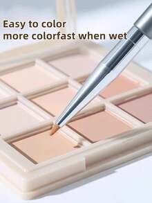 全新 2 件化妆刷套装，含睫毛刷、眉刷、眼影刷、眼线刷、晕染刷化妆工具，专业眼部化妆刷套装，眉刷、眼线刷，化妆工具，采用柔软纤维，易于携带，旅行刷 - 彩色 - 查看 5